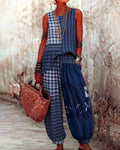 Elegant and stylish Bohemian-style embroidered top and pants two-piece set  7037